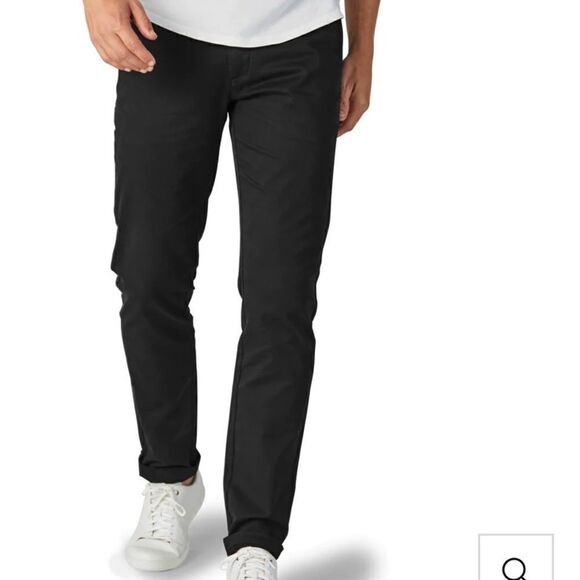 EXCELLENT CONDITION MEN’S ZYIA ACTIVE BLACK NOT JUST A TRAIL CHINO PANTS SIZE M - Picture 1 of 9